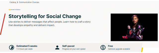 9 - Storytelling for Social Change - Universidade de Michigan