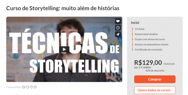10 - Curso de Storytelling: muito além de histórias - Fernando Palácios